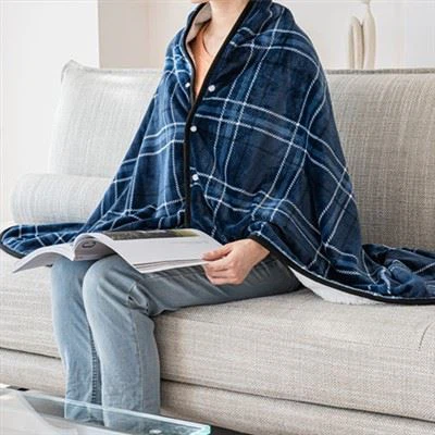 Odeja s šalom iz flanele in šerpe